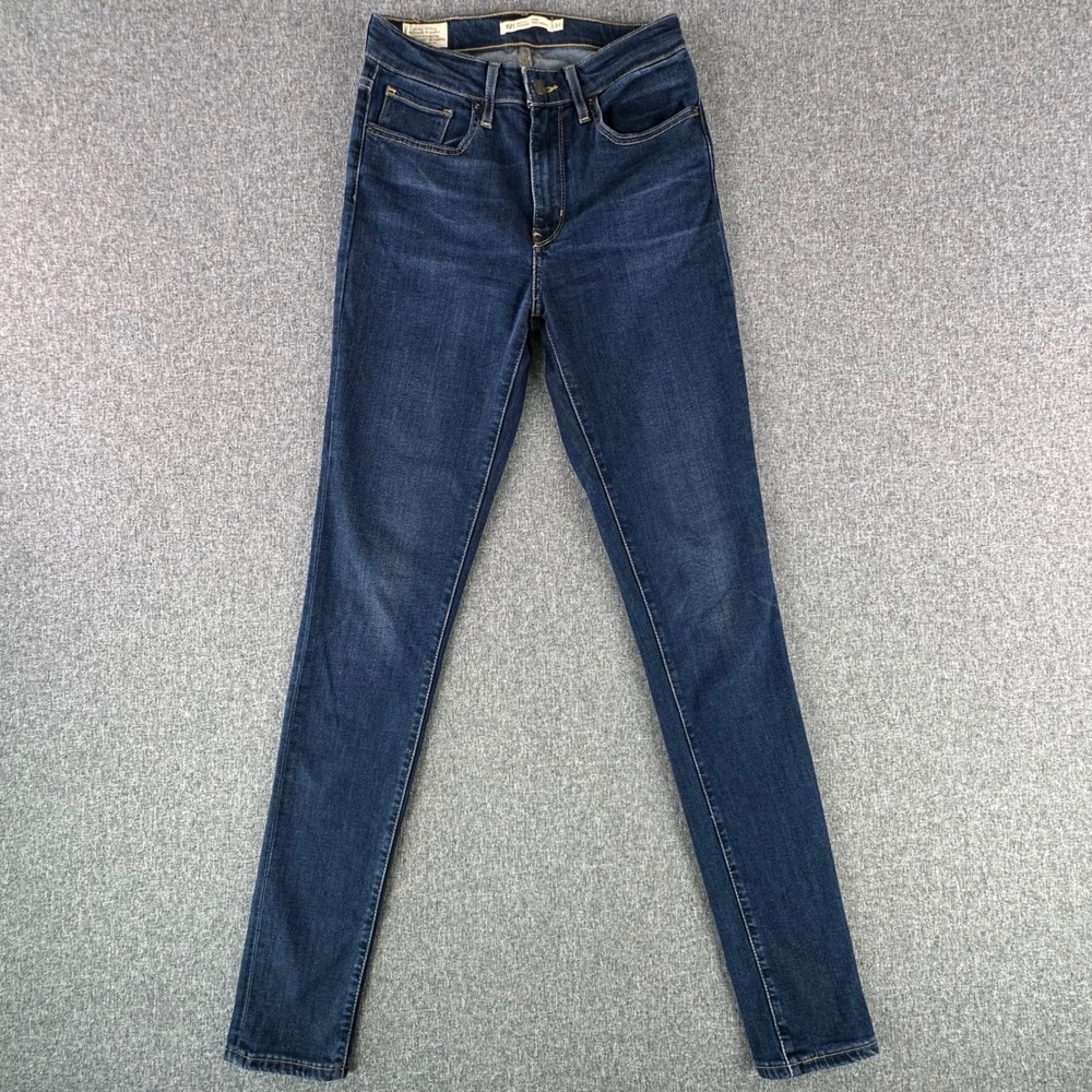 Levi's Jeans Women 27 721 High Rise Skinny Dark Wash Indigo WaterLess Premium